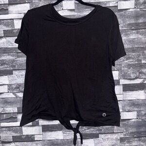 Women Pro Player Black Short Sleeve Tee